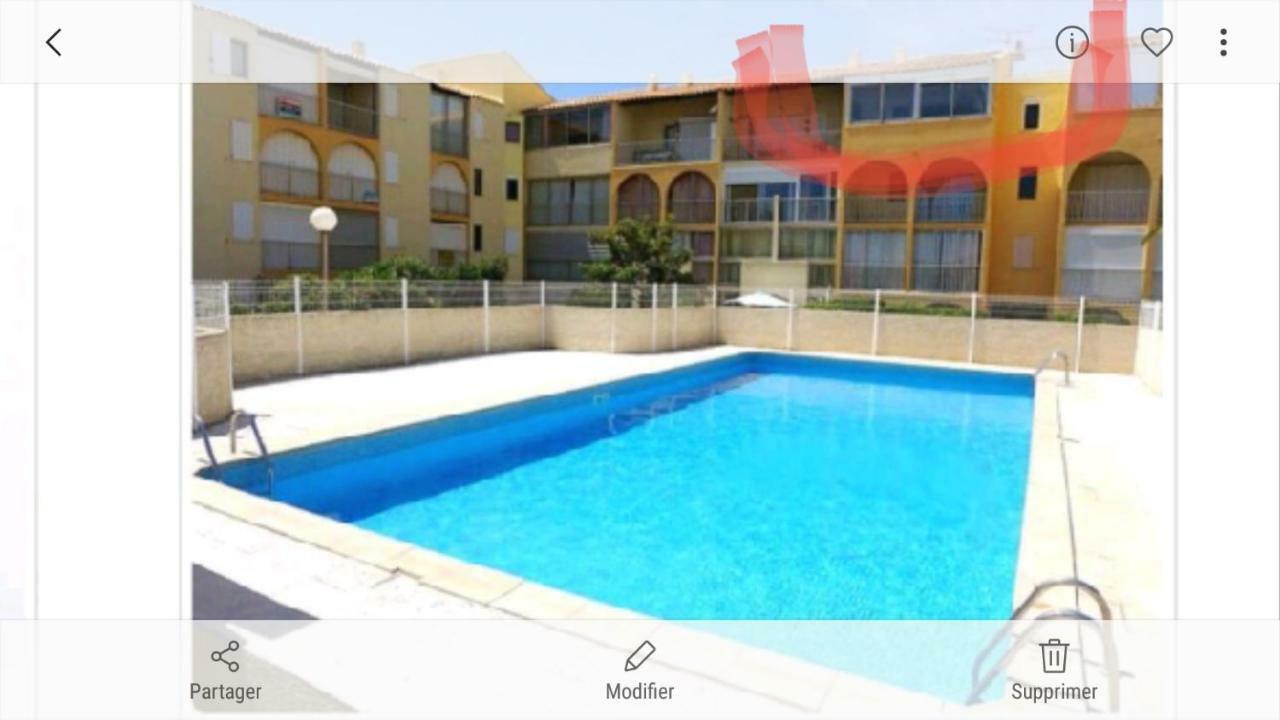 F3 Narbone-Plage Avec Solarium 250M De La Mer Vue Mer Et Clape Narbonne-Plage Exterior foto